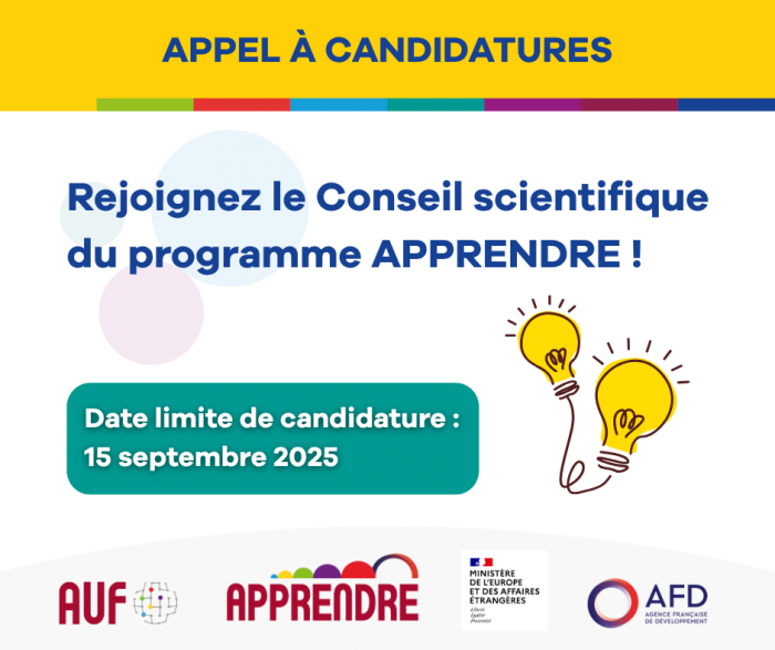 Appel à candidatures : Rejoignez le Conseil scientifique du programme APPRENDRE !